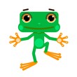 Little Green Frog Illustration