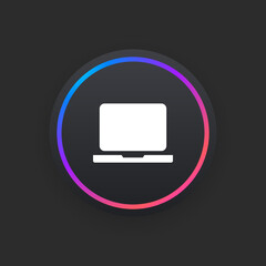 Canvas Print - Laptop -  UI Icon