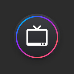 Canvas Print - Television -  UI Icon