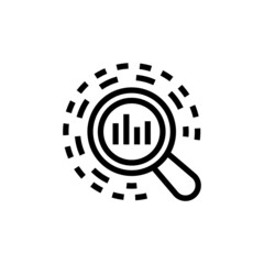 Wall Mural - Data Insight icon in vector. Logotype