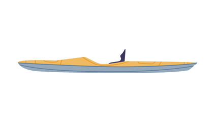 Wall Mural - Rowboat as Watercraft or Swimming Water Vessel Vector Illustration