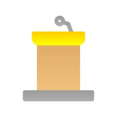 Sticker - Podium Flat Gradient Vector Icon Design