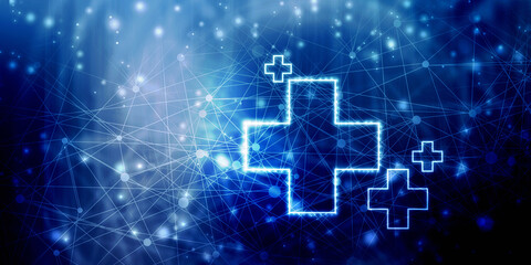 2D illustration medical structure background