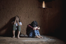 Children Of Victim In The Oldroom, Human Trafficking