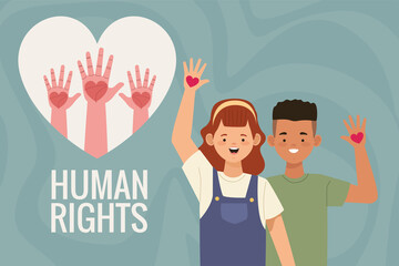 Sticker - human rights activists couple