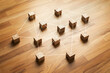 © hakinmhan - Connection or networking concepts with wood block.teamwork management