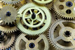 © Andrii - Old clockwork gears as background.