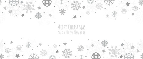 Wall Mural - seamless snow fall banner background