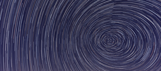 Wall Mural - star trail, night sky, long exposure effect