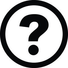 Wall Mural - question mark icon