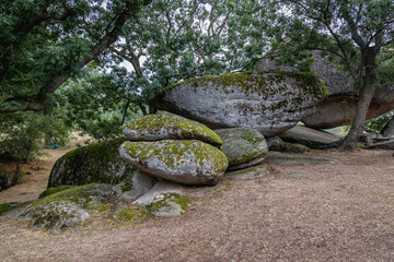 Wall Mural - Rocks in Beglik Tash prehistoric rock sanctuary situated on the southern Black Sea coast of Bulgaria