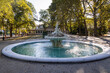 One of the fountains in Sea Garden park on a shore in Varna city in Bulgaria