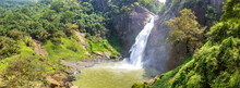 Dunhinda Waterfall In Sri Lanka