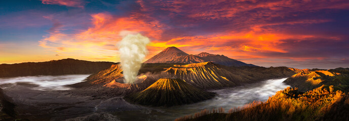 Sticker - Sunrise at volcano Bromo, Java