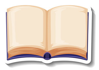 Wall Mural - opened book with empty pages