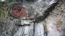 Hexagonal Columnar Joint Rocks Formed By Ancient Volcanic Eruptions