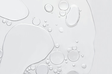 Wall Mural - Gray abstract background abstract oil bubble in water wallpaper