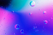 canvas print picture - Gradient abstract background oil bubble in water wallpaper