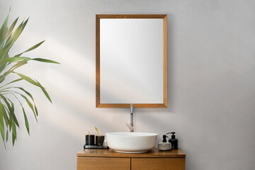 Wall Mural - Modern wash basin bathroom interior design