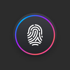 Sticker - Fingerprint -  UI Icon