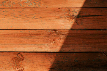 Wall Mural - Worn wooden decking boards as background