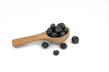 Wall Mural - Dried Blueberries On White Background. Dried blueberries pile isolated on white background.