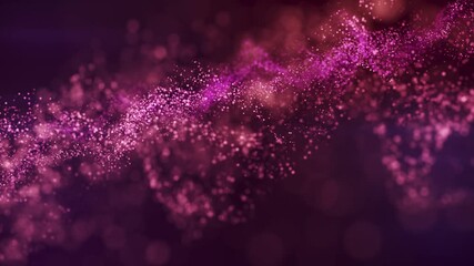 Wall Mural - abstract 4k looping motion background with flying bright particles. animated new years of christmas 