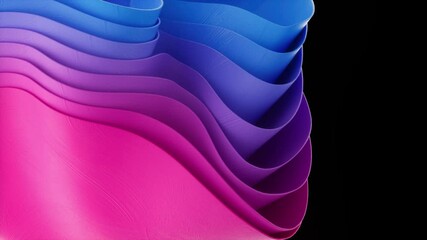 abstract waves seamless loop animation. trendy motion design background.