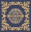 © Roverto - Western card with vintage style