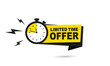 © Vik10 - Modern vector banner limited time offer with stop watch