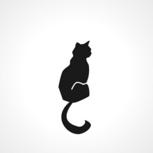Cat Icon. Cat Simple Icon. Cat Isolated Icon.