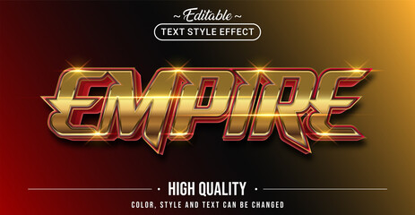 Poster - Editable text style effect - Empire text style theme.
