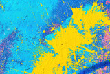 Fototapeta Fototapety dla młodzieży do pokoju - A fragment of colorful graffiti painted on a wall. Abstract urban background.