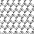 © Ovaculart - Abstract brush stroke basket weave checked motif. Vector seamless pattern.