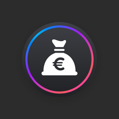 Poster - Money Bag Euro -  UI Icon