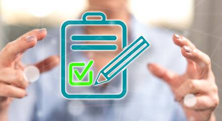 Wall Mural - Concept of document validation