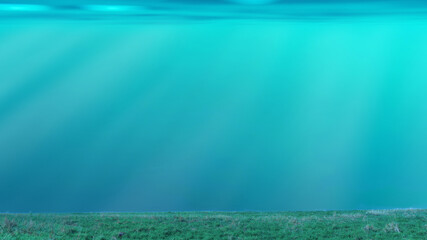 Wall Mural - Flooded meadow, end of the world concept image