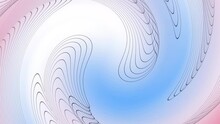 Abstract Geometric Twisted Line Morphing And Rotation Animation. Geometric Swirl Abstract Line.