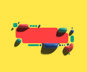 Wall Mural - Abstract Banner blocks art Poster Design.