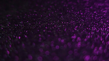 Wall Mural - dark abstract blurred background with bokeh. blurred lights, glitter scattering, neon glow