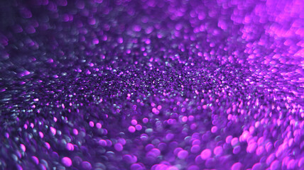 Wall Mural - dark abstract blurred background with bokeh. blurred lights, glitter scattering, neon glow