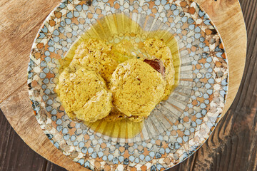 Poster - Beef fillet medallions in dijon mustard sauce. French gourmet cuisine