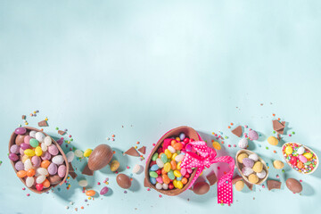 Sticker - Various Easter Sweets Background