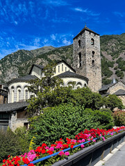 Beautiful view of Andorra La Vella, capital of Andorra.