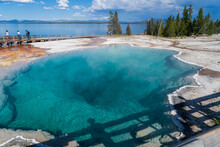 Sapphire Hot Spring In Yellowstone National Park - West Thumb Geyser Basin