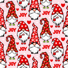 Christmas Gnome Seamless Pattern. Cute Elf. Vector Funny Print With Cartoon Characters.