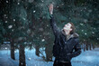 © Andrey Kiselev - catching snowflakes in the park