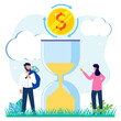© Ismunandar - Illustration vector graphic cartoon character of time is money