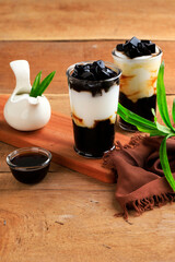 Wall Mural - Cincau Hitam (Black Grass Jelly)