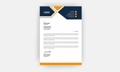 Business style letterhead template design